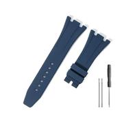 HASGTFM Durable And Comfortable Watch Band Fit For Audemars Piguet Fit For Royal Oak Offshore 15703 15400 With Silicone Watchband(Blue-No)