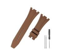 HASGTFM Durable And Comfortable Watch Band Fit For Audemars Piguet Fit For Royal Oak Offshore 15703 15400 With Silicone Watchband(Brown-No)