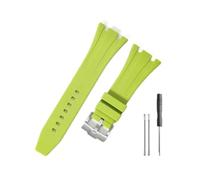 HASGTFM Durable And Comfortable Watch Band Fit For Audemars Piguet Fit For Royal Oak Offshore 15703 15400 With Silicone Watchband(Green-Steel-K14)