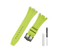 HASGTFM Durable And Comfortable Watch Band Fit For Audemars Piguet Fit For Royal Oak Offshore 15703 15400 With Silicone Watchband(Green-Black-K14)
