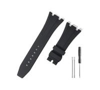 HASGTFM Durable And Comfortable Watch Band Fit For Audemars Piguet Fit For Royal Oak Offshore 15703 15400 With Silicone Watchband(Black-No)