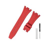 HASGTFM Durable And Comfortable Watch Band Fit For Audemars Piguet Fit For Royal Oak Offshore 15703 15400 With Silicone Watchband(Red-No)