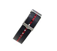 HASGTFM Durable Nylon Watchbands Fit For Tudor Biwan Series Little Red Flower Fit For Omega Fit For Rolex Canvas Jacquard Knitted Watch Accessories 20 22mm(Blue red-Steel,20mm)