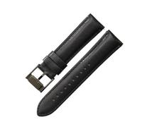 HASGTFM Fit For Fossil Fs4990 Fs4735 Me3099 Me3052 Fs4813 Q Intelligent Series Leather Odorless Watchbands 22 24mm(Black-Black-K8,24mm)
