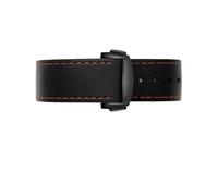 HASGTFM Fit For Omega Fit For Hippocampal AT150 007 Fit For Cosmi Fit For Ocean Fit For Seiko 20 22mm Silicone Watch Strap Suture Vintage Watchband Rubber Curved End(Black orange black,22mm)