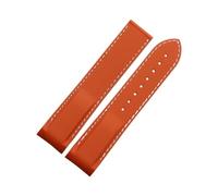 HASGTFM Fit For Omega Fit For Hippocampal AT150 007 Fit For Cosmi Fit For Ocean Fit For Seiko 20 22mm Silicone Watch Strap Suture Vintage Watchband Rubber Curved End(Orange white no,22mm)