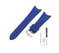HASGTFM Fit For Patek Philippe Sport Elegance 5726/5711/5712 Nautilus Series Silicone Watch Strap Accessories 25x13mm(Blue-ST-K20)