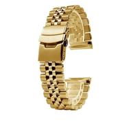 HASGTFM Fit For Seiko Fit For Prospex SRPA21 SRP777 SRPC25 SRP773 SRP775 SRP779 Strap Stainless WatchBand Golden Racelet 22mm(Golden)
