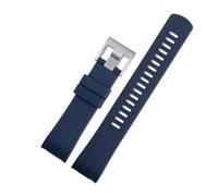 HASGTFM Fit For Seiko/Water Ghost SRPA21J1 SRPC25J1 SRP777J1 strap Fluorine Rubber Watch Band Male Cola Ring Watch Bracelet man 22mm(Deep blue)