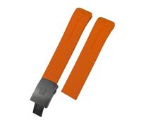 HASGTFM Fit For Tissot Fit For T-TOUCH T013 T048 T047 T033T04 21mm Soft Silicone Rubber Watch Band Sport Watch Strap T091 T013420A(Orange Black)