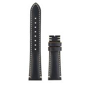 HASGTFM Fit For TUDOR 1958 Little Red Flower Watch Strap 20mm 22mm Man Dermis Folding Buckle Soft Watchband Bracelet(Blue rice -no buckle,22mm)