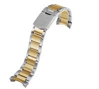 HASGTFM Fit For Tudor Fit For Black Bay 79230 79730 Heritage Watch Strap Wrist Bracelet 22mm Solid Stainless Steel Watchband(Silver gold,20mm)