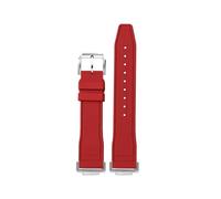 HASGTFM Fluorine Rubber Silicone Watchstrap Soft Pure Colour Mint Green Men Watchband Bracelet Fit For CASIO Fit For G-SHOCK DW5600 DW5610(Red-S pin)