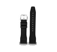 HASGTFM Fluorine Rubber Silicone Watchstrap Soft Pure Colour Mint Green Men Watchband Bracelet Fit For CASIO Fit For G-SHOCK DW5600 DW5610(Black-S pin)