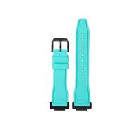 HASGTFM Fluorine Rubber Silicone Watchstrap Soft Pure Colour Mint Green Men Watchband Bracelet Fit For CASIO Fit For G-SHOCK DW5600 DW5610(Mint green-B pin)