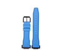 HASGTFM Fluorine Rubber Silicone Watchstrap Soft Pure Colour Mint Green Men Watchband Bracelet Fit For CASIO Fit For G-SHOCK DW5600 DW5610(Light blue-B pin)