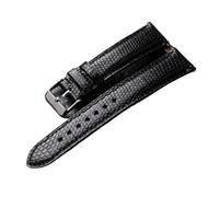 HASGTFM Handmade Pattern Watchband 18 19 20 21 22MM First Layer Leather Soft Strap, Casual Retro Bracelet(A silver buckle,18mm)