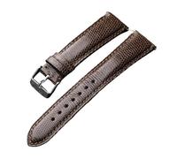 HASGTFM Handmade Pattern Watchband 18 19 20 21 22MM First Layer Leather Soft Strap, Casual Retro Bracelet(B silver buckle,21mm)