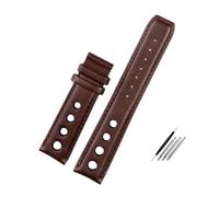 HASGTFM Leather Bracelet Fit For Tissot 1853 Sports Watchband Racing PRS516 T91 1853 Top Layer 20mm Strap Accessories(Brown no)