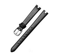 HASGTFM Leather Watch Strap Fit For Tissot 1853 Notch Strap Fit For Flamenco Series T003 Belt Women's T009a Watchband 8mm 10 mm12mm(Black-silver,12mm)