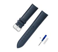 HASGTFM Leather Watchband 12mm 14mm 16mm 18mm 20mm 22mm Straps for Men Women Watch Casual Bracelet Wrist Band Watch Accessories(Blue,20mm)