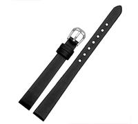 HASGTFM Leather Watchband 6mm 8mm 10mm 12mm 14mm Fit For The Womens Wrist Watch Bracelet Red Black White Blue(Black sk,8mm)