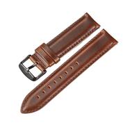 HASGTFM Leather Watchband Quick Release Watch Band Wrist Strap 18mm 20mm 22mm Fit For DW Strap Watches Accessories(Brown(black),22mm)
