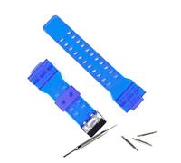 HASGTFM Men's resin strap watch accessories pin buckle Fit For Casio Fit For GSHOCK GA100 GA110 GA120 GD120 sports waterproof strap women watch band(Transparent blue)