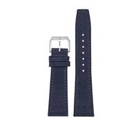 HASGTFM Nylon Canvas Watchband Fit For IWC Fit For PILOT Fit For Portugal Fabric Watch Strap 20mm 21mm 22mm Bracelet Black Armygreen Blue Wrist Belt(Blue silver pin,22mm)