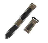 HASGTFM Nylon Canvas Watchband Fit For Panerai PAM01118/01661/441 Sticky Carbon Fiber Wrist Strap Large Size Bracelet Accessories 24mm 26mm(Beige)