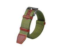 HASGTFM Nylon Watchband Fit For HAMILTON Khaki Field H69439931 H69439411 Fit For Seiko Fit For T-imex Wristband Brand Leisure Watch Straps 20mm 22mm(Army green black,20mm)