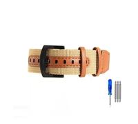 HASGTFM Nylon Watchbands Fit For Rolex Fit For Seiko Fit For Hamilton Fit For Omega Khaki Field Retro Strap 20 22mm(Khaki-Black,20mm)