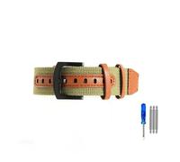 HASGTFM Nylon Watchbands Fit For Rolex Fit For Seiko Fit For Hamilton Fit For Omega Khaki Field Retro Strap 20 22mm(Army green-Black,20mm)