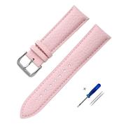 HASGTFM Pattern Design Leather Watch Band 12mm 14mm 16mm 18mm 20mm 22mm Strap Watches Accessories Replace Man Woman Watchband(Red,22mm)