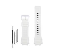 HASGTFM Resin Rubber Silicone Watch Strap 18mm Bright Or Matte Men Women Watchband Bracelet Fit For Casio Fit For G-SHOCK DW-H5600 AQ-S810W AEQ-110(Bright white-W)