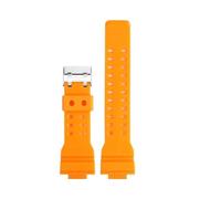 HASGTFM Resin strap Fit For CASIO Fit For G-SHOCK GA-110/100/400/700 GD120GA GW-8900 waterproof camouflage rubber watchband men's Watch accessories(Bright yellow)