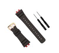 HASGTFM Resin strap men's pin buckle watch accessories Fit For Casio Fit For G-SHOCK Fit For GMW-B5000 outdoor sports waterproof rubber strap ladies band(Gold buckle 1)