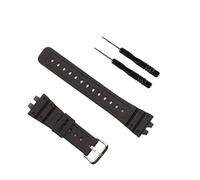HASGTFM Resin strap men's pin buckle watch accessories Fit For Casio Fit For G-SHOCK Fit For GMW-B5000 outdoor sports waterproof rubber strap ladies band(Silver buckle 2)