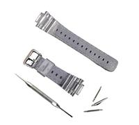 HASGTFM Resin strap men's watch accessories pin buckle Fit For Casio Fit For g-shock DW5600GW-M5610 G-5700 sports waterproof rubber strap ladies(Transparent)