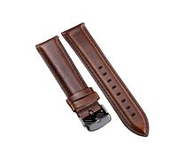 HASGTFM Retro Leather Watchband 18mm 20mm 22mm Fit For Samsung Galaxy Watch 42mm 46mm Quick Release Bracelet Watchband Strap(Dark brown(black),18mm)