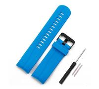 HASGTFM Rubber strap men's watch accessories pin buckle Fit For Suunto7R Fit For KAILASH outdoor sports waterproof silicone watch band(Blue)