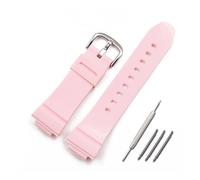 HASGTFM Rubber Strap Pin Buckle Fit For Casio Fit For BABYG BGA130 131 160 BA110 111 112 5338 Sports Waterproof Strap Watch Band(Black 01)