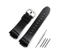 HASGTFM Rubber Strap Pin Buckle Fit For Casio Fit For BABYG BGA130 131 160 BA110 111 112 5338 Sports Waterproof Strap Watch Band(Nero)