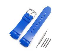 HASGTFM Rubber Strap Pin Buckle Fit For Casio Fit For BABYG BGA130 131 160 BA110 111 112 5338 Sports Waterproof Strap Watch Band(Blue)