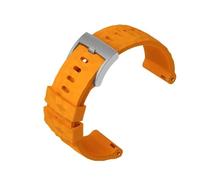 HASGTFM Silicone Rubber Resin Watch Strap 24mm Sports Black Gray Yellow Watchband Fit For SUUNTO Fit For SPARTAN TRAVERSE ALPHA Fit For WOODLAND(A Yellow-S pin)
