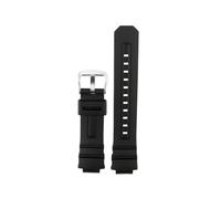 HASGTFM Silicone Rubber Watch Strap 16mm Black Men's Watchband Accessory Fit For CASIO Fit For G-SHOCK 4778 AW-591 AW-590 AW-5230 AWG-M100 AWG-M101(Black-S pin)