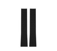 HASGTFM Silicone Rubber Watch Strap 19mm Plaid Black Blue Brown Men's Watchband Fit For Patek Philippe Aquanaut 5164A 5167A 5168A(Black-NO BK)