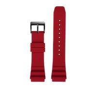 HASGTFM Silicone Rubber Watch Strap 20 22mm Hi-Q Soft Black Blue Orange Red Men Watchband Bracelet Fit For CASIO MDV-106 MTP-VD01(Red-B pin,20mm)