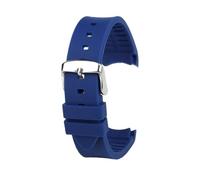 HASGTFM Silicone Rubber Watch Strap 20mm 23mm Arc Interface Soft Black Red Men Women Watchband Fit For GUC GC G-TIMELESS YA1264065 YA126487(Blue-S pin,20mm)