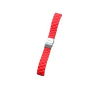 HASGTFM Silicone Sport Strap 18mm 20mm 22mm 24mm 16mm Folding Buckle Waterproof Rubber Men Replacement Bracelet Band Watch Accessories(A4 ORANGE,24mm)